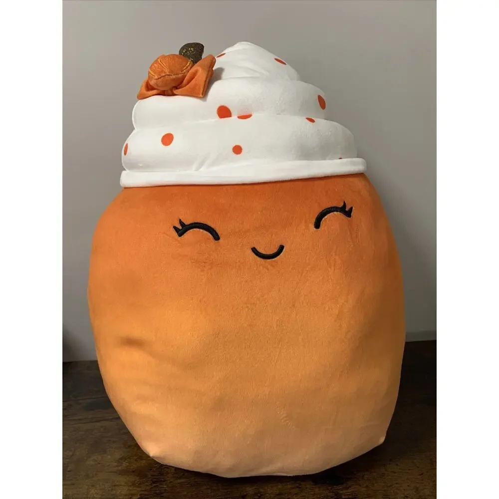 Kellytoy Squishmallow 16” TALL‎ Kendla The Pumpkin Spice Latte Drink 0419
